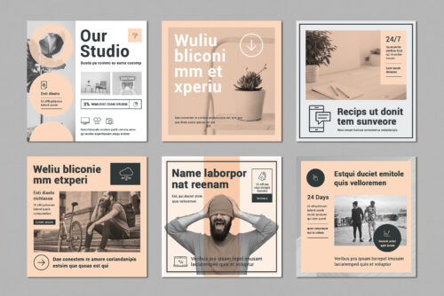 Instagram Square Post Template PSD Vol. 1