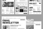 email newsletter, newsletter template