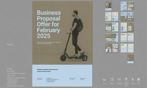 Proposal Template InDesign – Modern Editorial Business Proposal A4 & US Letter