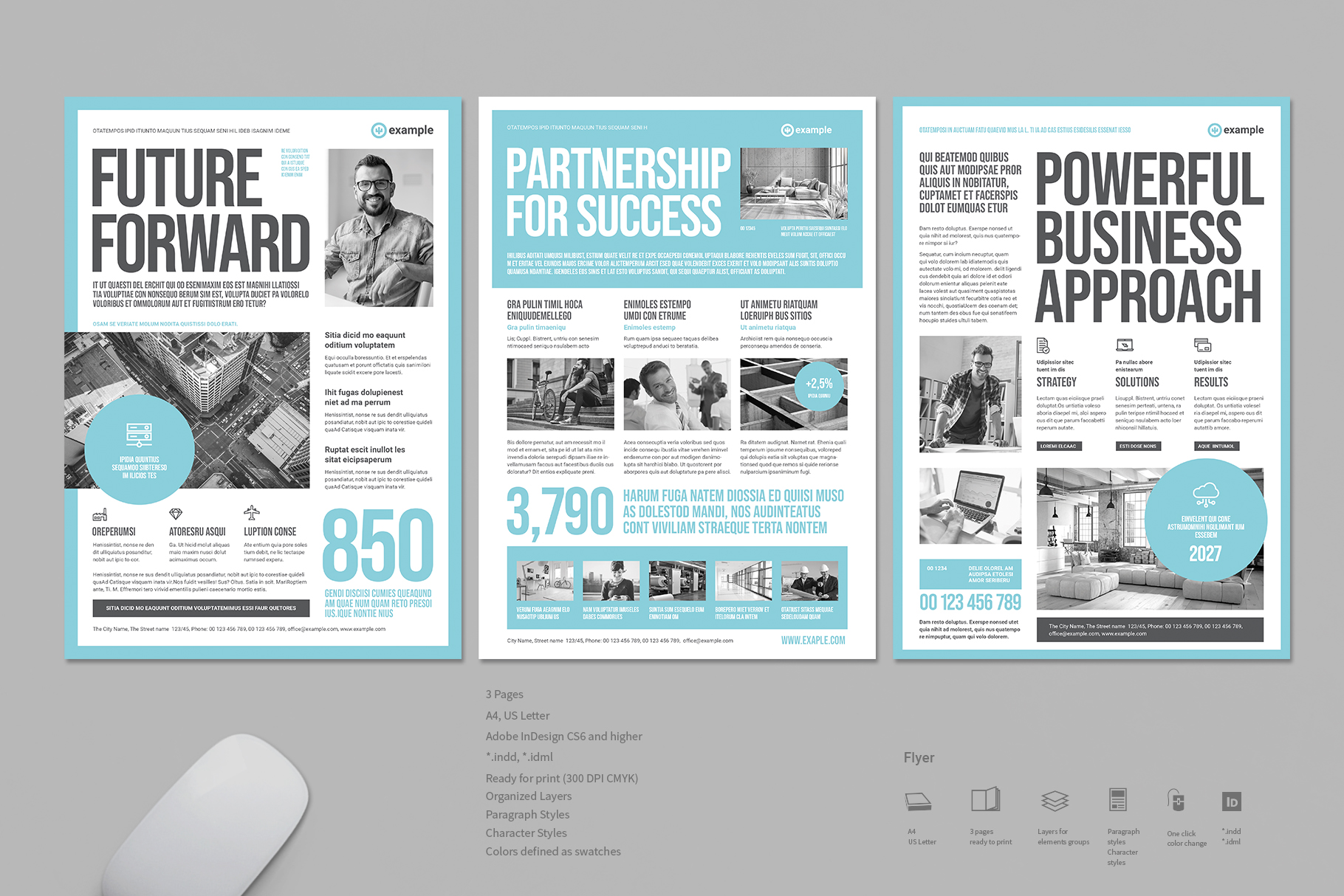 Flyer Print Template Bundle — A4 & US Letter