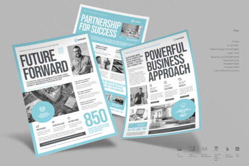 Alternative view of Flyer Print Template Bundle — A4 & US Letter